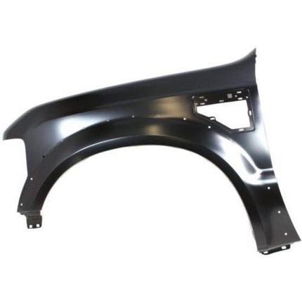 FORD PICKUP F450 SUPERDUTY 2008 FENDER FR LH W/WHEEL MLDG HOLE