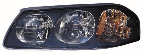 CHEVROLET IMPALA 05 HEAD LAMP LH BLACK BEZEL W/O CENTER BULB SHIELD FEB 6TH