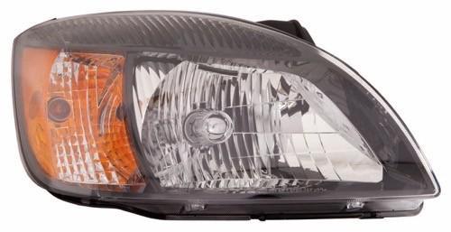 KIA RIO5 2010 HEAD LAMP RH BLACK BEZEL HQ