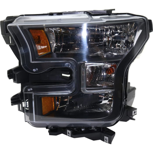 FORD PICKUP F150 2016 HEAD LAMP LH BLACK BEZEL EXTENDED/CREW CAB W/SPECIAL EDITION HQ