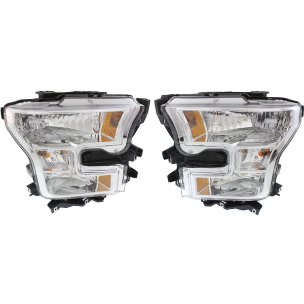 FORD PICKUP F150 2015 HEAD LAMP RH W/O SPECIAL EDITION PKG CHROME BEZEL REGULAR/CREW/EXTENDED CAB HQ