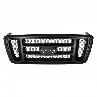 FORD PICKUP_FORD_LIGHTDUTY 2004 GRILLE BAR DESIGN WITH PTM FRAME/DARK GRAY TEXTURED H BARS/BLACK HONEYCOMB FO1200414