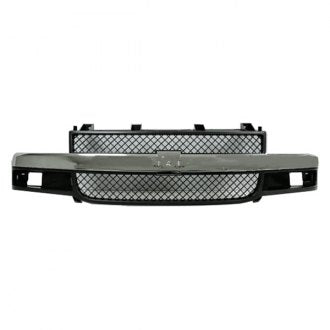 CHEVROLET VAN_CHEVY_EXPRESS 2021 GRILLE CHROME/GREY W/COMPOSITE HEAD LAMP