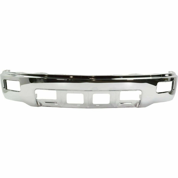 PICKUP SILVERADO 1500 2014 BUMPER FRONT FACE BAR CHROME W/FOG LAMP W/O SENSOR