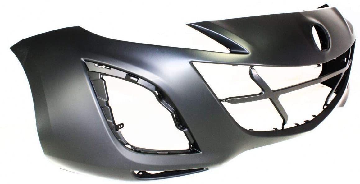 MAZDA MAZDA 3 2010 BUMPER FRONT 2.5/2.0L PRIMED W/FLUSH EDGE LH/RH INSERT CAPA MA1000224C