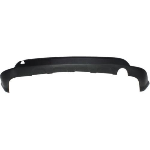DODGE JOURNEY 2011 BUMPER REAR LOWER MATTE BLACK W/SINGLE EXHAUST