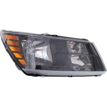 DODGE JOURNEY 2014 HEAD LAMP RH HALOGEN W/BLACK TRIM HQ