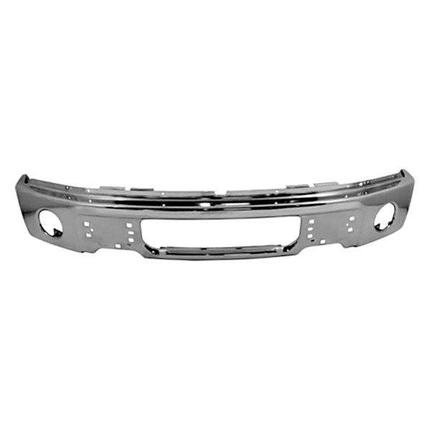 FORD LIGHTDUTY 2014 BUMPER FRONT CHROME W/FOG LAMP HOLE
