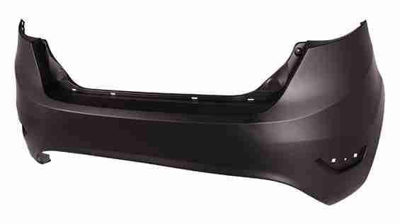 FORD FIESTA HATCHBACK 2013 BUMPER REAR PRIMED W/O SENSOR HOLE(BUT MARKED TO CUT) EXCLUDE ST MODEL