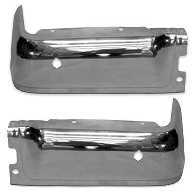 FORD LIGHTDUTY 2014 BUMPER REAR CHROME W/SENSOR LH/RH SET