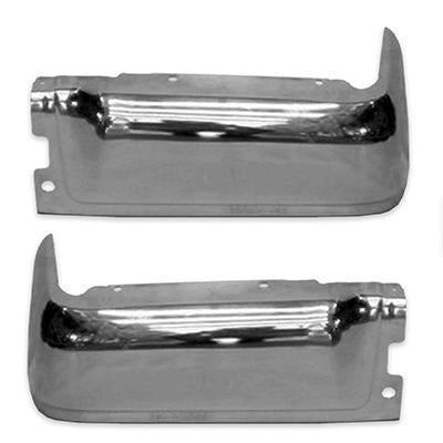 FORD LIGHTDUTY 2014 BUMPER REAR CHROME W/O SENSOR LH/RH SET