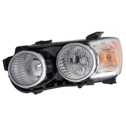 CHEVROLET SONIC SEDAN 2012 HEAD LAMP WITHOUT CHROME TRIM LH