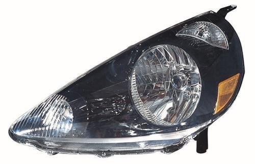 HONDA FIT 2007 HEAD LAMP LH BLACK HQ HO2502131