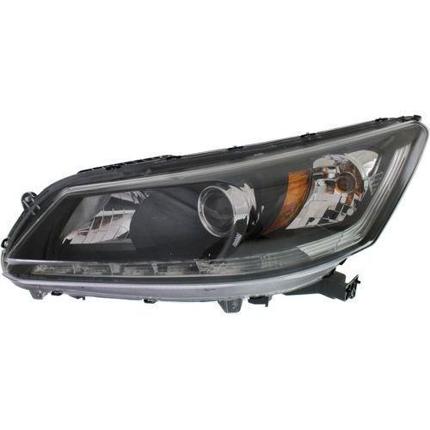 HONDA ACCORD 2013 HEAD LAMP LH W/DRL HALOGEN 3.5 LITER EX-L MODELS HO2502156U