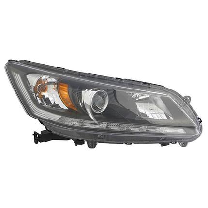 HONDA ACCORD 2013 HEAD LAMP RH W/DRL HALOGEN 3.5 LITER EX-L MODELS HQ HO2503156