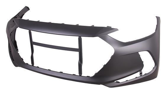 HYUNDAI ELANTRA SEDAN 2018 BUMPER FR PRIMED USA BUILT W/O TOW HOOK HOLE EXCLUDE SPORT CAPA HY1000215C