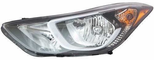 HYUNDAI ELANTRA SEDAN 2016 HEAD LAMP LH HALOGEN USA BUILT