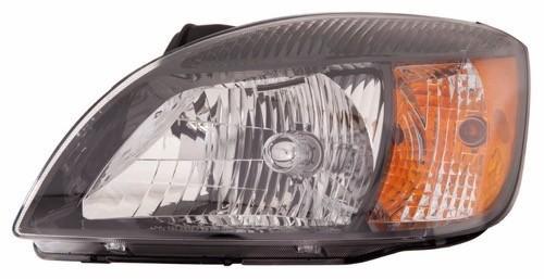 KIA RIO SEDAN 2011 HEAD LAMP LH BLACK BEZEL HQ
