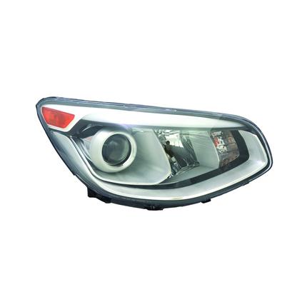 KIA SOUL 2014 HEAD LAMP RH HALOGEN PROJECTION TYPE W/O AUTO HQ