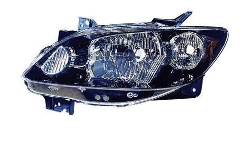 MAZDA MPV 2005 HEAD LAMP LH W/ROCKER MLDGS LH