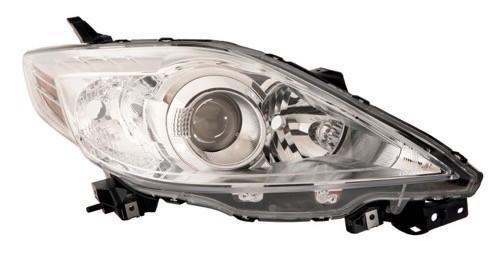 MAZDA MAZDA 5 2009 HEAD LAMP RH HALOGEN W/CHROME BEZEL HQ