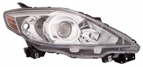 MAZDA MAZDA 5 2009 HEAD LAMP RH HALOGEN BLACK BEZEL HQ