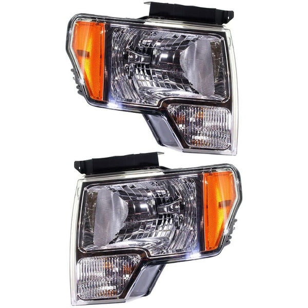 FORD PICKUP FORD LIGHTDUTY 2010 HEAD LAMP LH SVT RAPTOR MODEL SMOKED W/BLACK BORDER HQ