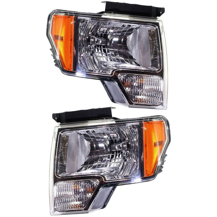 FORD PICKUP FORD F150 SVT RAPTOR 2011 HEAD LAMP LH SVT RAPTOR MODEL SMOKED W/BLACK BORDER HQ