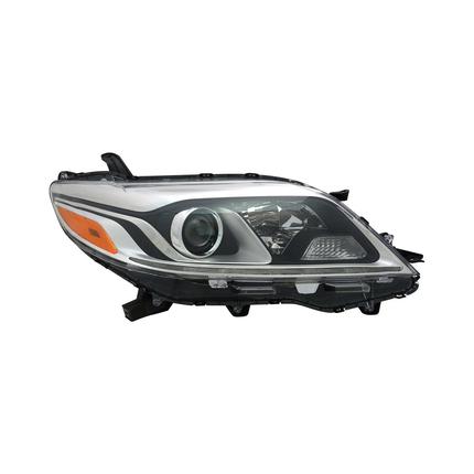 TOYOTA SIENNA 2015 HEAD LAMP RH HALOGEN W/LED DRL XLE/LTD