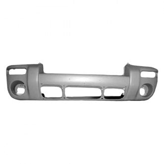JEEP LIBERTY 2002 BUMPER FR PRIMED-BLACK RENEGADE MODEL W/HOLE FOR CENTER APPLIQUE CH1000335