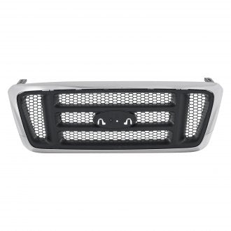 FORD PICKUP_FORD_LIGHTDUTY 2004 GRILLE CHROME/BLACK W/BARS EXCLUDE HERITAGE MODEL FO1200413