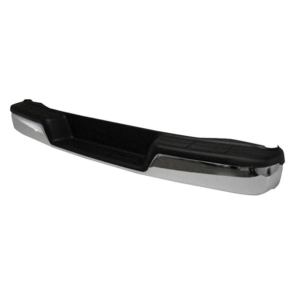 CHEVROLET VAN EXPRESS 2010 BUMPER REAR CHROME W/O SENSOR W/BLACK PADS