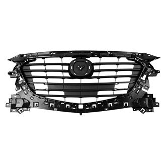MAZDA MAZDA_3 2018 GRILLE MATTE-BLACK MEXICO BUILT W/EMBLEM BASE FOR USE W/ADDITIONAL MOULDING SDN/HB MA1200216