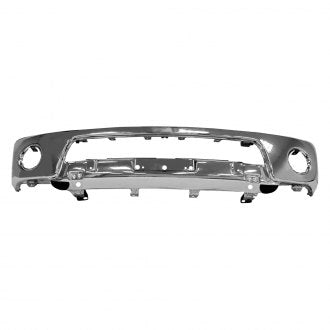 NISSAN FRONTIER PICKUP 2019 BUMPER FACE BAR FR CHROME W/FOG LAMP HOLE STEEL NI1002143