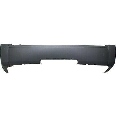 DODGE NITRO 2007 BUMPER REAR MATTE-BLACK W/TRAILER HITCH HOLE