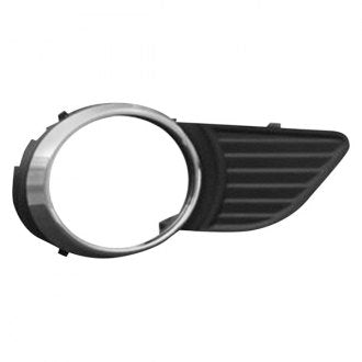 TOYOTA SIENNA 2013 FOG LAMP BEZEL FR RH MATTE-BLACK W/CHROME MLD EXCLUDE SE TO1039146